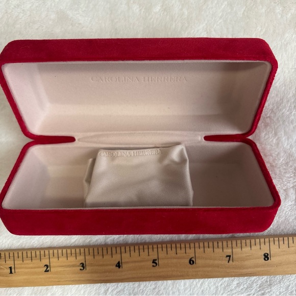 Carolina Herrera Accessories - Carolina Herrera Red velvet Glasses Case